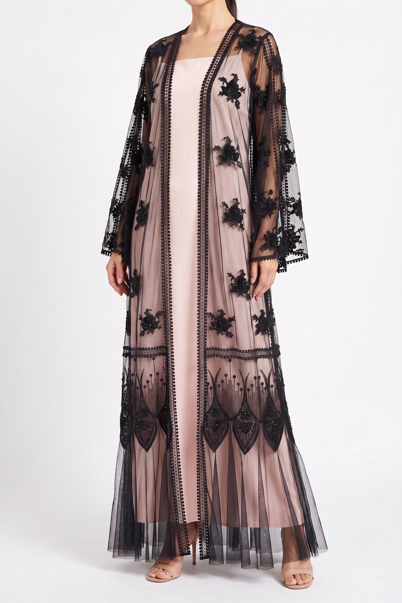 Arabella Beaded - The McQueen Boutique - Abaya - Abaya Dubai - Abaya Abu Dhabi - Abaya UAE - Abaya - Elegant - Luxury - Emirati - Classic - Modern - Occasion - Traditional - Trends - Embroidery - Modes
