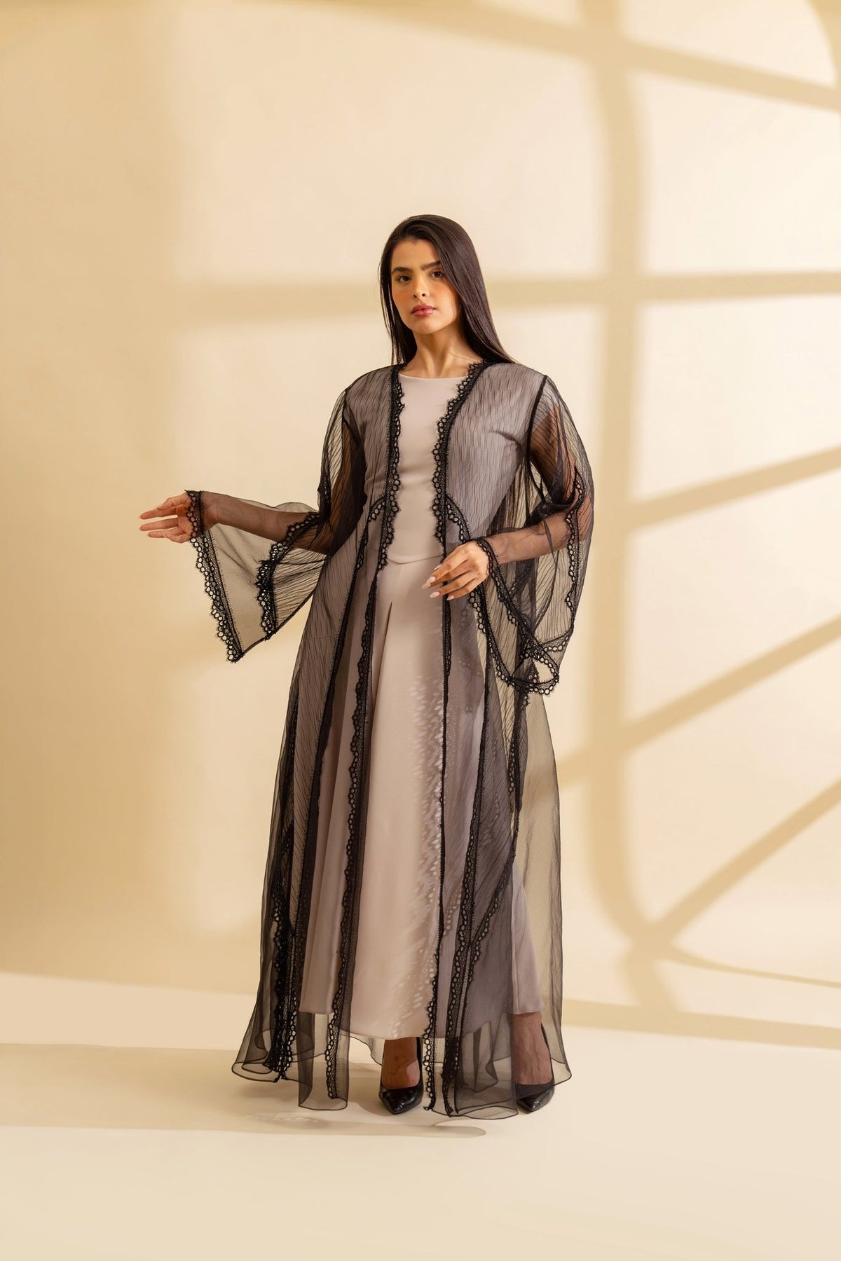 Celestine - The McQueen Boutique - Abaya - Abaya Dubai - Abaya Abu Dhabi - Abaya UAE - Abaya - Elegant - Luxury - Emirati - Classic - Modern - Occasion - Traditional - Trends - Embroidery - Modes