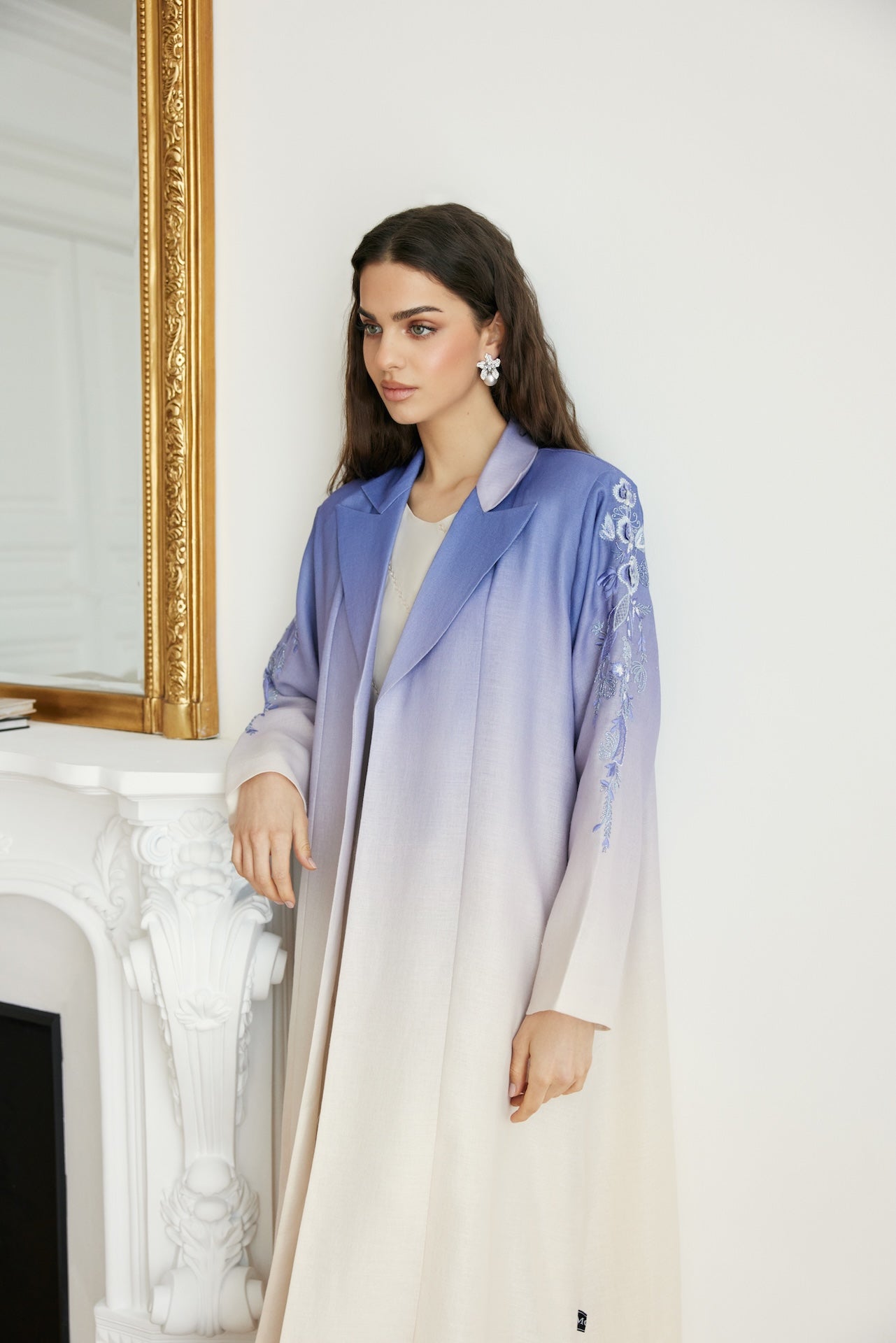 Dawn Sky - The McQueen Boutique - Abaya - Abaya Dubai - Abaya Abu Dhabi - Abaya UAE - Abaya - Elegant - Luxury - Emirati - Classic - Modern - Occasion - Traditional - Trends - Embroidery - Modes
