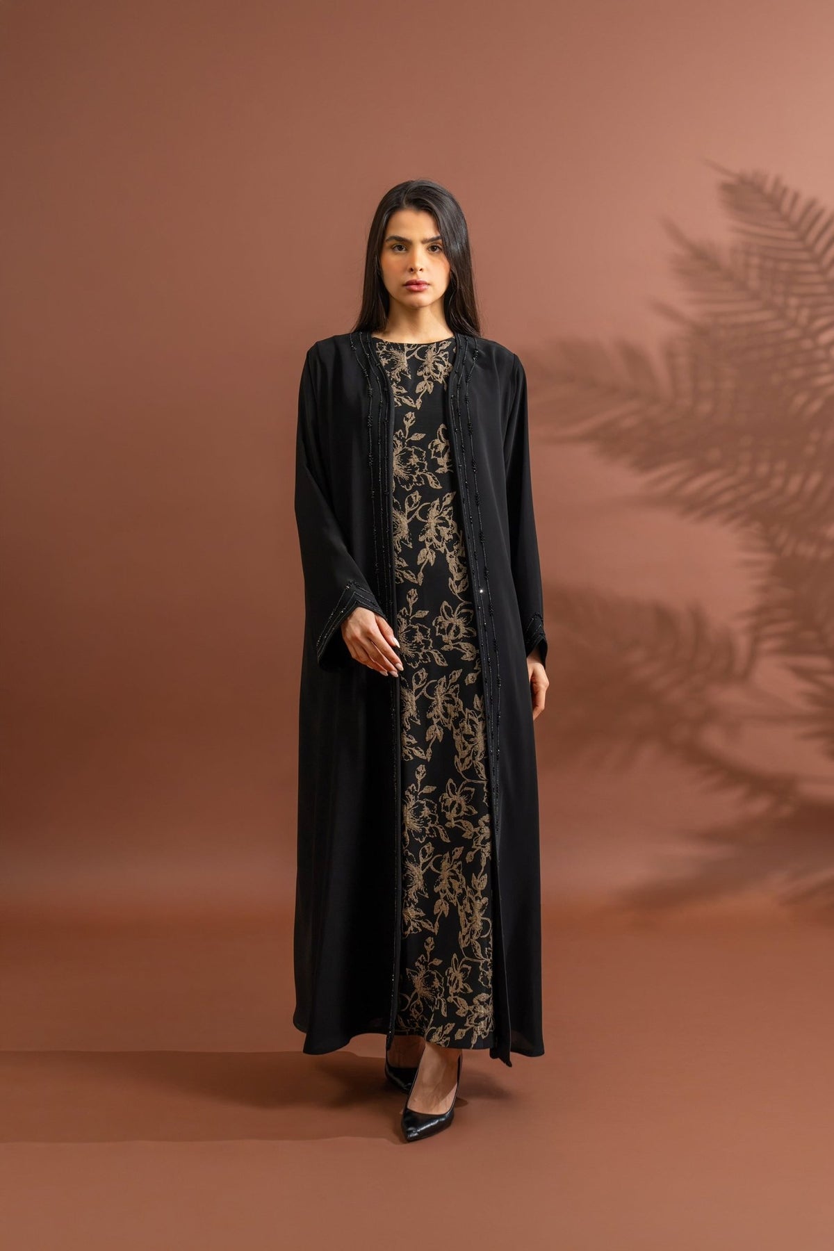 Elise - The McQueen Boutique - Abaya - Abaya Dubai - Abaya Abu Dhabi - Abaya UAE - Abaya - Elegant - Luxury - Emirati - Classic - Modern - Occasion - Traditional - Trends - Embroidery - Modes