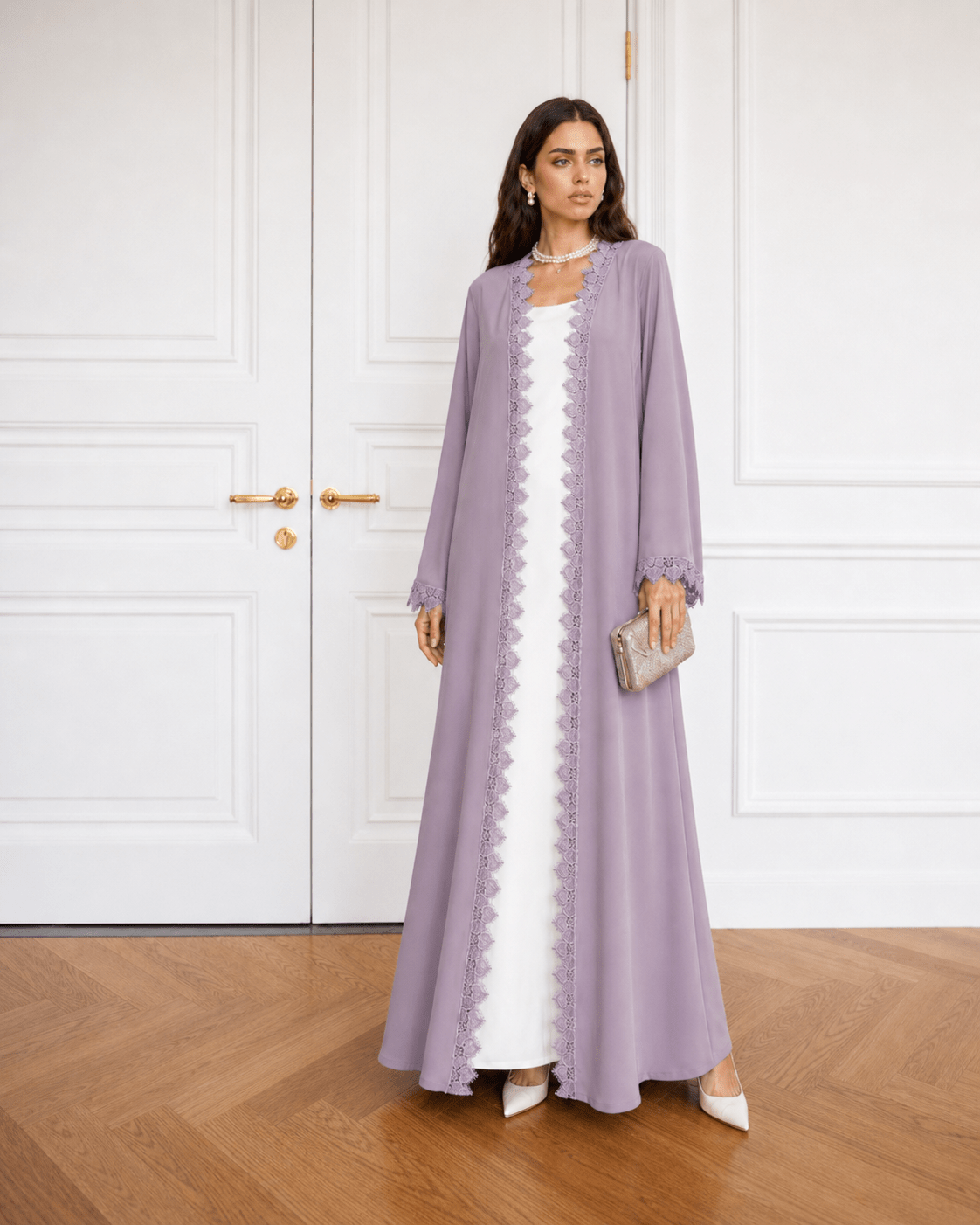 Liloure - The McQueen Boutique - Abaya - Abaya Dubai - Abaya Abu Dhabi - Abaya UAE - Abaya - Elegant - Luxury - Emirati - Classic - Modern - Occasion - Traditional - Trends - Embroidery - Modes