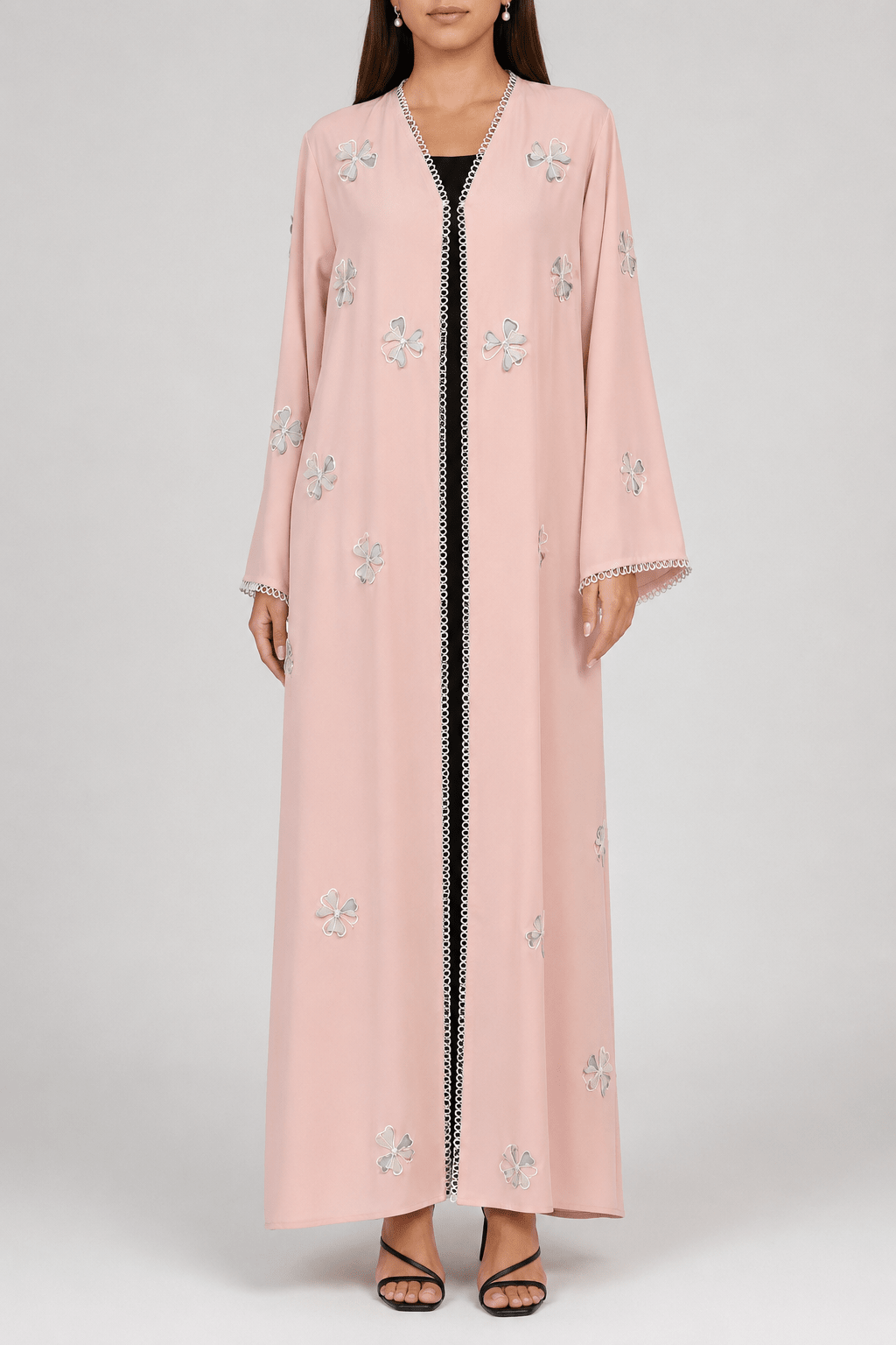 Lumi Pink - The McQueen Boutique - Abaya - Abaya Dubai - Abaya Abu Dhabi - Abaya UAE - Abaya - Elegant - Luxury - Emirati - Classic - Modern - Occasion - Traditional - Trends - Embroidery - Modes