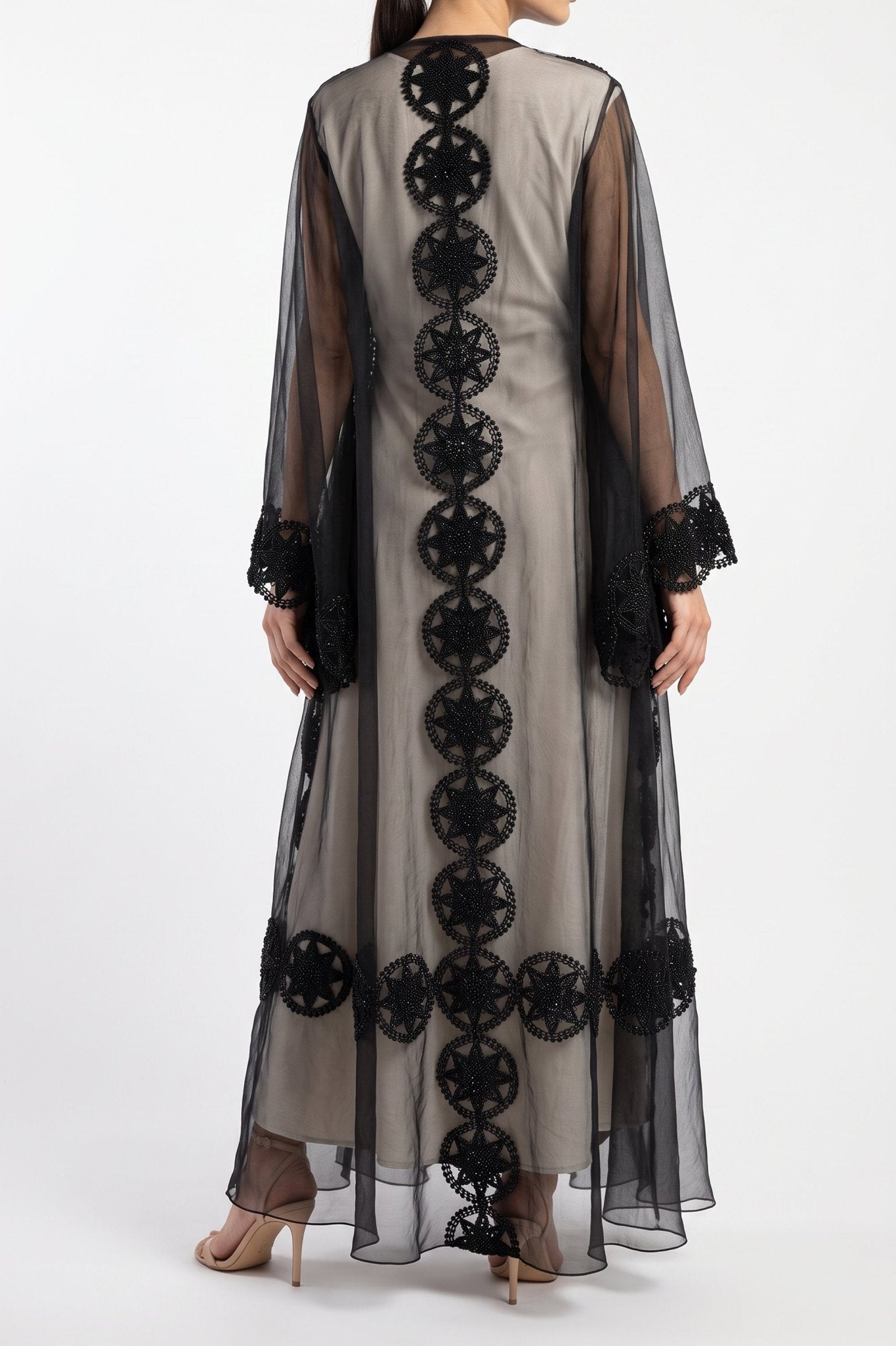 Rosette - The McQueen Boutique - Abaya - Abaya Dubai - Abaya Abu Dhabi - Abaya UAE - Abaya - Elegant - Luxury - Emirati - Classic - Modern - Occasion - Traditional - Trends - Embroidery - Modes